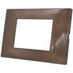 EL700 - Placca in tecnopolimero 3 posti color rame compatibile Vimar Plana - Compatibile Vimar Plana