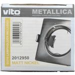 EL712 - Supporto quadrato per faretto GU10 da incasso 80x80 argento satinato - Faretti LED