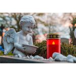 F1477 - Lumino rosso a LED bianco caldo 2xAA IP44 - Illuminazione da Esterno