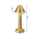 K496 - Lampada da tavolo dimmerabile color oro - Illuminazione da Interno