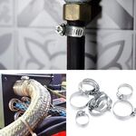 WB1926 - Kit fascette stringi tubo in acciaio misure da 8 a 12mm confezione da 60 -  Fascette Fermacavi