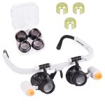 A9430 - Lente d'ingrandimento a occhiali con LED – 25x - Attrezzi e utensili