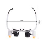 A9430 - Lente d'ingrandimento a occhiali con LED – 25x - Attrezzi e utensili