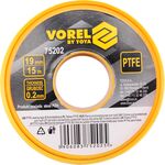 D1128 - Nastro in teflon 15m 19x0.2mm Vorel - Attrezzi e utensili