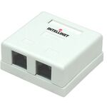 93232 - Presa a muro 2 prese RJ45 cat. 5E UTP Intellinet - Connettività
