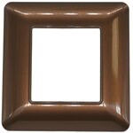 EL683 - Placca 2 posti in tecnopolimero color bronzo compatibile Matix - Compatibile Matix