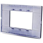 EL006 - Placca in tecnopolimero 3 posti color blu compatibile Vimar Plana - Compatibile Vimar Plana