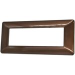 EL1034 - Placca 7 posti in tecnopolimero color bronzo compatibile Matix - Compatibile Matix
