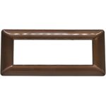 EL1034 - Placca 7 posti in tecnopolimero color bronzo compatibile Matix - Compatibile Matix