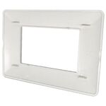 EL1382 - Placca in tecnopolimero 4P argento compatibile Matix - Compatibile Matix