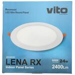 EL112 - Pannello LED rotondo 24W 2400lm 6000k luce fredda Vito - Pannelli LED