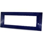 EL1298 - Placca in tecnopolimero 7 posti color blu compatibile Vimar Plana - Compatibile Vimar Plana