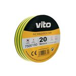EL133 - Nastro isolante 19mm 20m giallo-verde Vito - Nastro isolante