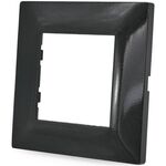 EL1334 - Placca in tecnopolimero 2 posti color nero compatibile Vimar Plana - Compatibile Vimar Plana