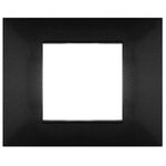 EL1334 - Placca in tecnopolimero 2 posti color nero compatibile Vimar Plana - Compatibile Vimar Plana