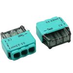 El1468 - Morsettiera in plastica 3 poli 24A 300V 0,5-2,5mm - Morsetti