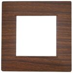 EL1561 - Placca in tecnopolimero 2 posti color ciliegio compatibile Vimar Plana - Compatibile Vimar Plana