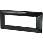 EL1592 - Placca 7 posti nero lucido compatibile Matix - Compatibile Matix