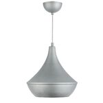 EL1612 - Lampadario da soffitto pendente E27 Φ205x180x650mm color argento - Illuminazione da Interno