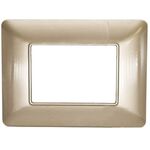 EL1714 - Placca in tecnopolimero 3P champagne compatibile Matix - Compatibile Matix