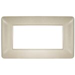 EL1756 - Placca in tecnopolimero 4P color sabbia compatibile Matix - Compatibile Matix
