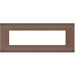 EL176 - Placca 7 posti bronzo compatibile Vimar Arké - Compatibile Vimar Arké 