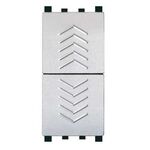 EL1766 - Doppio pulsante grigio 10A 250V compatibile Vimar Plana - Compatibile Vimar Plana