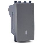 EL179 - Deviatore unipolare grigio compatibile Vimar Arké - Compatibile Vimar Arké 