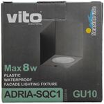 EL1904 - Lampada applique da esterno GU10 IP54 92x90x70mm - Illuminazione da Esterno