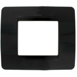 EL1947 - Placca 2 posti nera compatibile Matix - Compatibile Matix