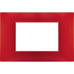 EL1969 - Placca 3P Tecnopolimero 12x8cm Corallo compatibile Vimar Plana - Compatibile Vimar Plana