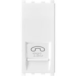 EL1994 - Presa telefono Bianco compatibile Vimar Plana - Compatibile Vimar Plana