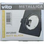 EL2071 - Supporto quadrato per faretto GU10  da incasso 80x80 nero - Faretti LED