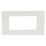 EL2216 - Placca 4 posti bianca compatibile Vimar Plana - Compatibile Vimar Plana