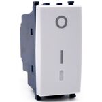 EL222 - Interruttore bipolare bianco compatibile Vimar Arké - Compatibile Vimar Arké 