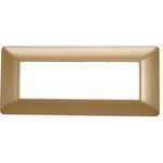 EL2245 - Placca in tecnopolimero 6P oro compatibile Matix - Compatibile Matix