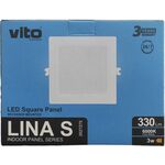 EL2254 - Pannello LED quadrato da incasso 80*80mm 3W 6000K luce fredda - Pannelli LED