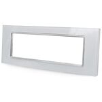 EL2283 - Placca in vetro bianco 7 posti compatibile Living International - Compatibile Living International