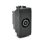 EL2314 - Presa TV passante nera compatibile Living International - Compatibile Living International