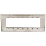 EL2329 - Placca in tecnopolimero 7 posti color rame compatibile Vimar Plana - Compatibile Vimar Plana