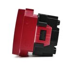 EL2346 - Presa schuko per segnalazione linea dedicata/emergenza rosso compatibile Matix - Compatibile Matix