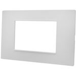 EL2433 - Placca 3 posti bianca Soft Touch compatibile Vimar Plana - Compatibile Vimar Plana