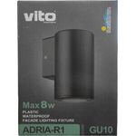 EL2456 - Lampada applique da esterno GU10 Φ76x148x99mm IP54 - Illuminazione da Esterno