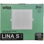 EL2496 - Pannello LED quadrato da incasso 155*155mm 12W 4000K luce naturale - Pannelli LED