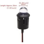 EL2549 - Indicatore LED 12V 10mm luce arancione confezione da 10 pezzi - Indicatori luminosi
