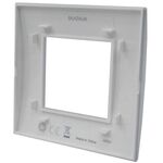 EL2526 - Placca 2 posti argento Soft Touch compatibile Living International - Compatibile Living International
