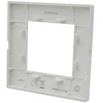 EL2538 - Placca 2 posti argento Soft Touch compatibile Vimar Plana - Compatibile Living International
