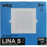EL2582 - Pannello LED quadrato da incasso 280*280 24W 6000K luce fredda - Pannelli LED
