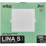 EL2601 - Pannello LED quadrato da incasso 205*205 18W 4000K luce naturale - Pannelli LED