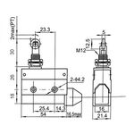 EL2602 - Interruttore di fine corsa orizzontale con rullo parallelo 250V 10A CF7311 Fato - Interruttori di fine corsa